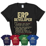 Vintage Erp Developer Definition Shirt, Funny Coworker Gift Idea for Erp Developer, New Job Gift