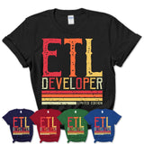 Vintage Etl Developer Limited Edition Job Shirt, Coworker Birthday Gift Idea