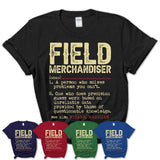 Vintage Field Merchandiser Definition Shirt, Funny Coworker Gift Idea for Field Merchandiser, New Job Gift