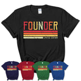 Vintage Founder Limited Edition Job Shirt, Coworker Birthday Gift Idea