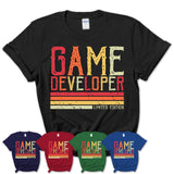 Vintage Game Developer Limited Edition Job Shirt, Coworker Birthday Gift Idea