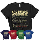 Vintage Gas Turbine Assembler Definition Shirt, Funny Coworker Gift Idea for Gas Turbine Assembler, New Job Gift