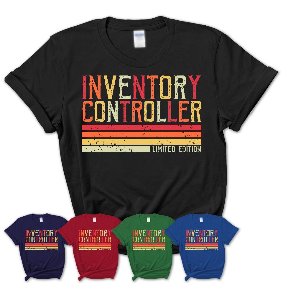 Vintage Inventory Controller Limited Edition Job Shirt, Coworker Birthday Gift Idea