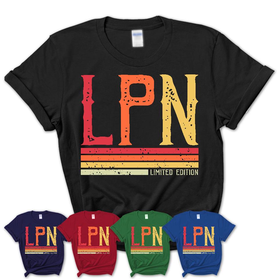 Vintage LPN Limited Edition Job Shirt, Coworker Birthday Gift Idea