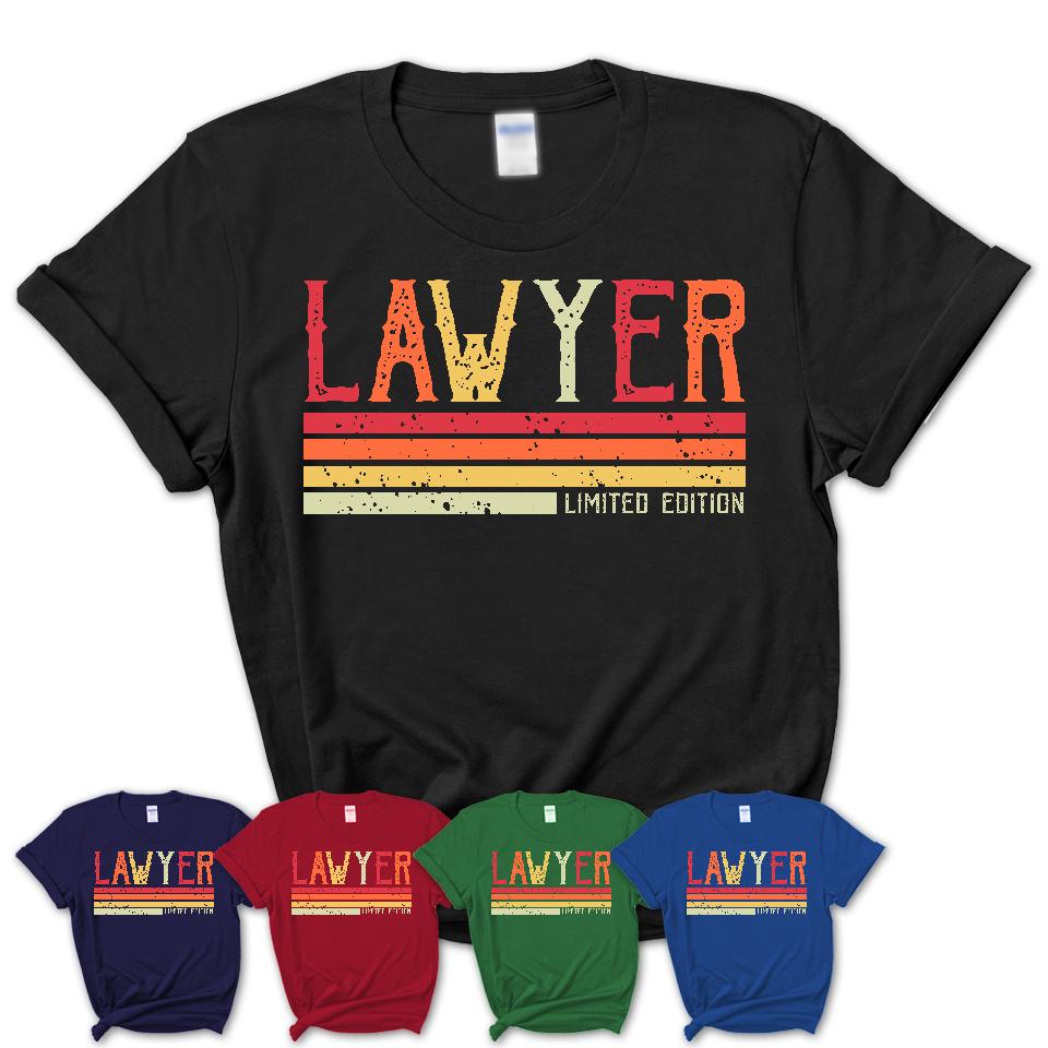 Vintage Lawyer Limited Edition Job Shirt, Coworker Birthday Gift Idea