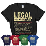 Vintage Legal Secretary Definition Shirt, Funny Coworker Gift Idea for Legal Secretary, New Job Gift