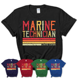 Vintage Marine Technician Limited Edition Job Shirt, Coworker Birthday Gift Idea
