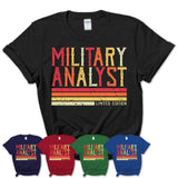 Vintage Military Analyst Limited Edition Job Shirt, Coworker Birthday Gift Idea