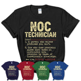 Vintage Noc Technician Definition Shirt, Funny Coworker Gift Idea for Noc Technician, New Job Gift