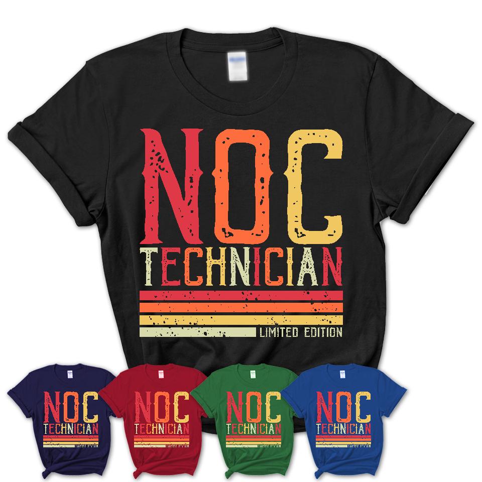 Vintage Noc Technician Limited Edition Job Shirt, Coworker Birthday Gift Idea