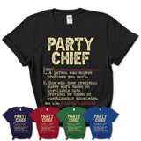 Vintage Party Chief Definition Shirt, Funny Coworker Gift Idea for Party Chief, New Job Gift