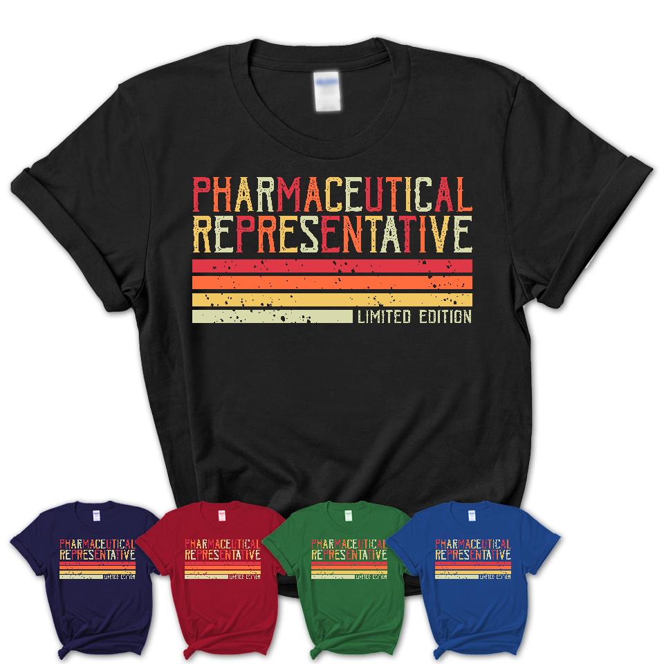 Vintage Pharmaceutical Representative Limited Edition Job Shirt, Coworker Birthday Gift Idea