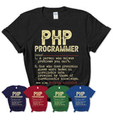 Vintage Php Programmer Definition Shirt, Funny Coworker Gift Idea for Php Programmer, New Job Gift