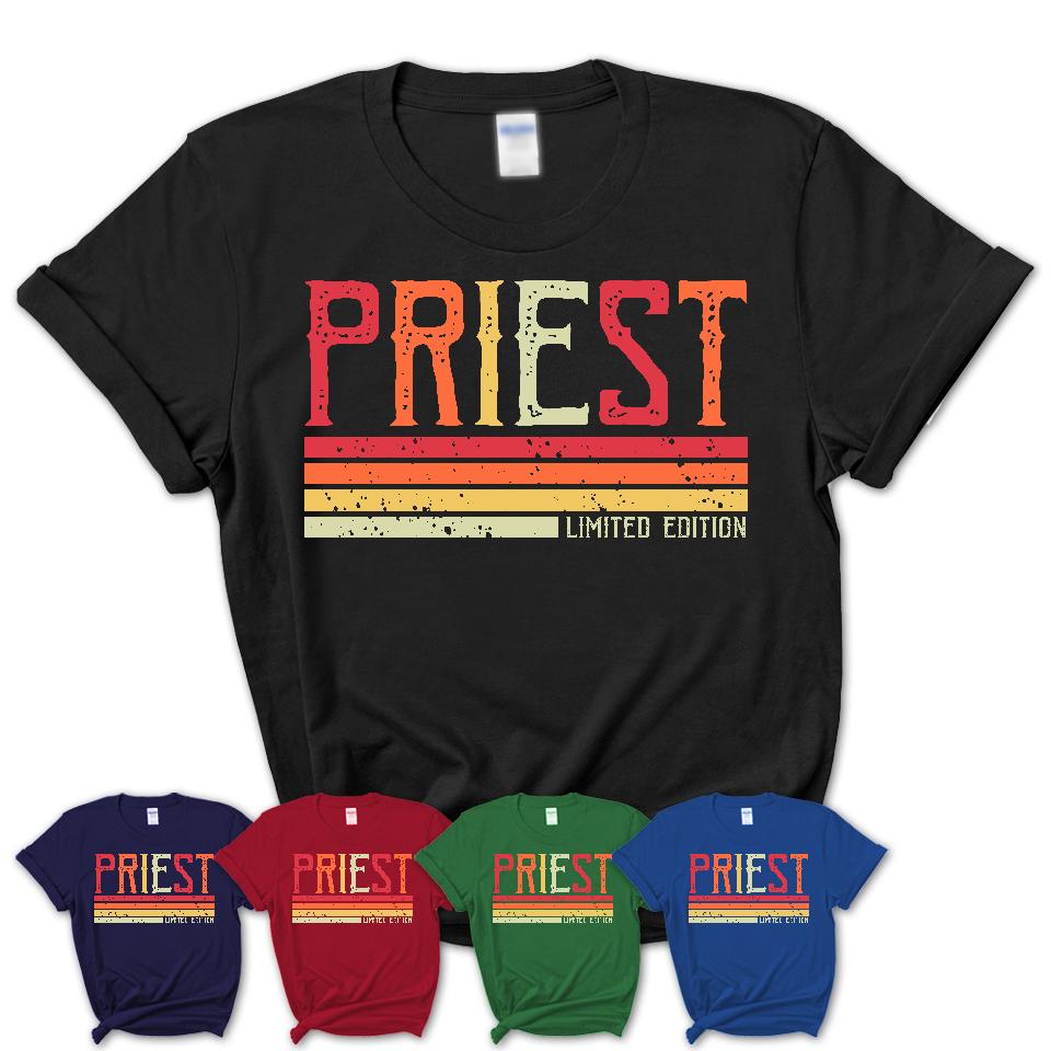 Vintage Priest Limited Edition Job Shirt, Coworker Birthday Gift Idea