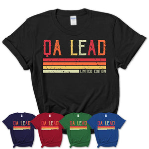 Vintage Qa Lead Limited Edition Job Shirt, Coworker Birthday Gift Idea