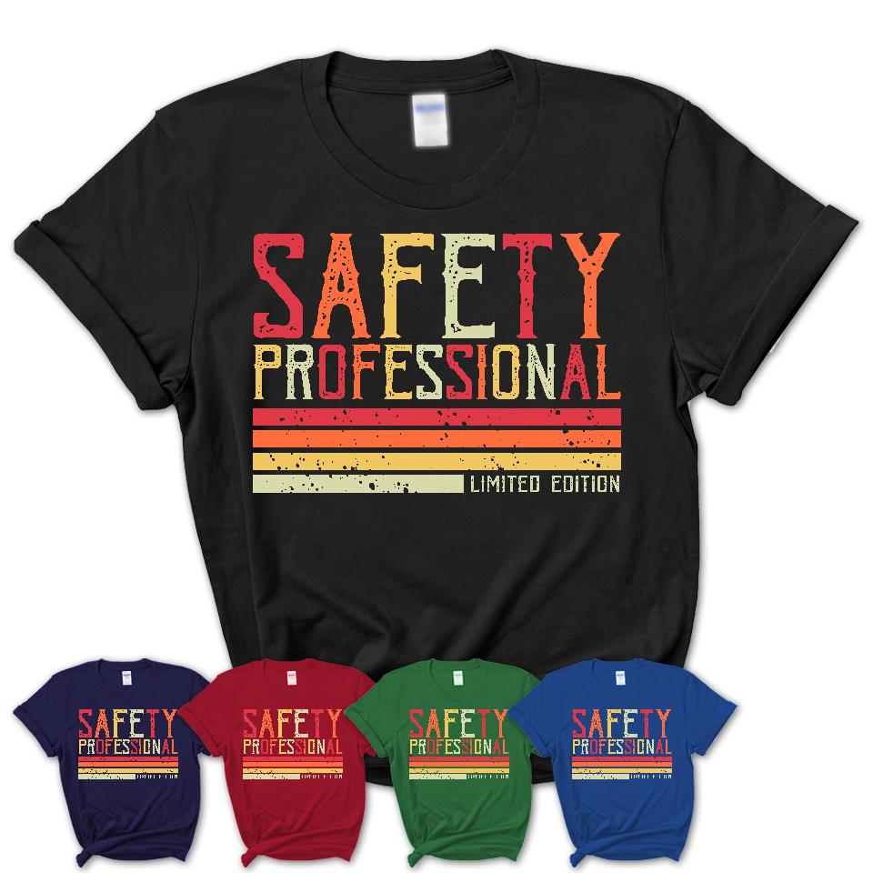 Vintage Safety Professional Limited Edition Job Shirt, Coworker Birthday Gift Idea