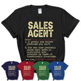 Vintage Sales Agent Definition Shirt, Funny Coworker Gift Idea for Sales Agent, New Job Gift