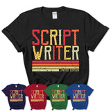 Vintage Script Writer Limited Edition Job Shirt, Coworker Birthday Gift Idea