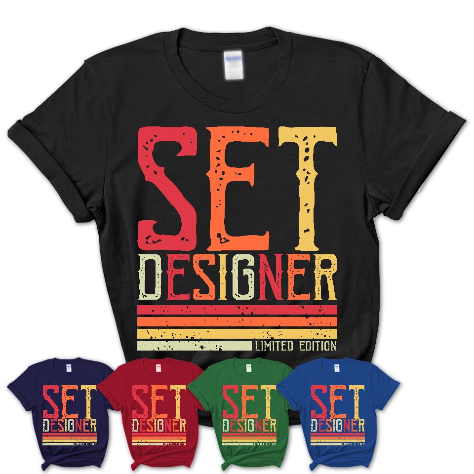 Vintage Set Designer Limited Edition Job Shirt, Coworker Birthday Gift Idea