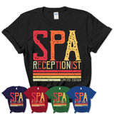 Vintage Spa Receptionist Limited Edition Job Shirt, Coworker Birthday Gift Idea