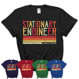 Vintage Stationary Engineer Limited Edition Job Shirt, Coworker Birthday Gift Idea