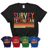 Vintage Survey Technician Limited Edition Job Shirt, Coworker Birthday Gift Idea