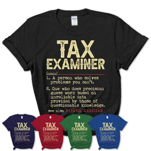 Vintage Tax Examiner Definition Shirt, Funny Coworker Gift Idea for Tax Examiner, New Job Gift