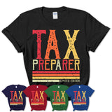 Vintage Tax Preparer Limited Edition Job Shirt, Coworker Birthday Gift Idea