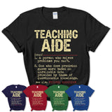 Vintage Teaching Aide Definition Shirt, Funny Coworker Gift Idea for Teaching Aide, New Job Gift