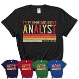 Vintage Telecommunications Analyst Limited Edition Job Shirt, Coworker Birthday Gift Idea
