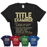 Vintage Title Examiner Definition Shirt, Funny Coworker Gift Idea for Title Examiner, New Job Gift