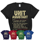 Vintage Unit Assistant Definition Shirt, Funny Coworker Gift Idea for Unit Assistant, New Job Gift