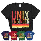 Vintage Unix Engineer Limited Edition Job Shirt, Coworker Birthday Gift Idea