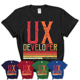 Vintage Ux Developer Limited Edition Job Shirt, Coworker Birthday Gift Idea