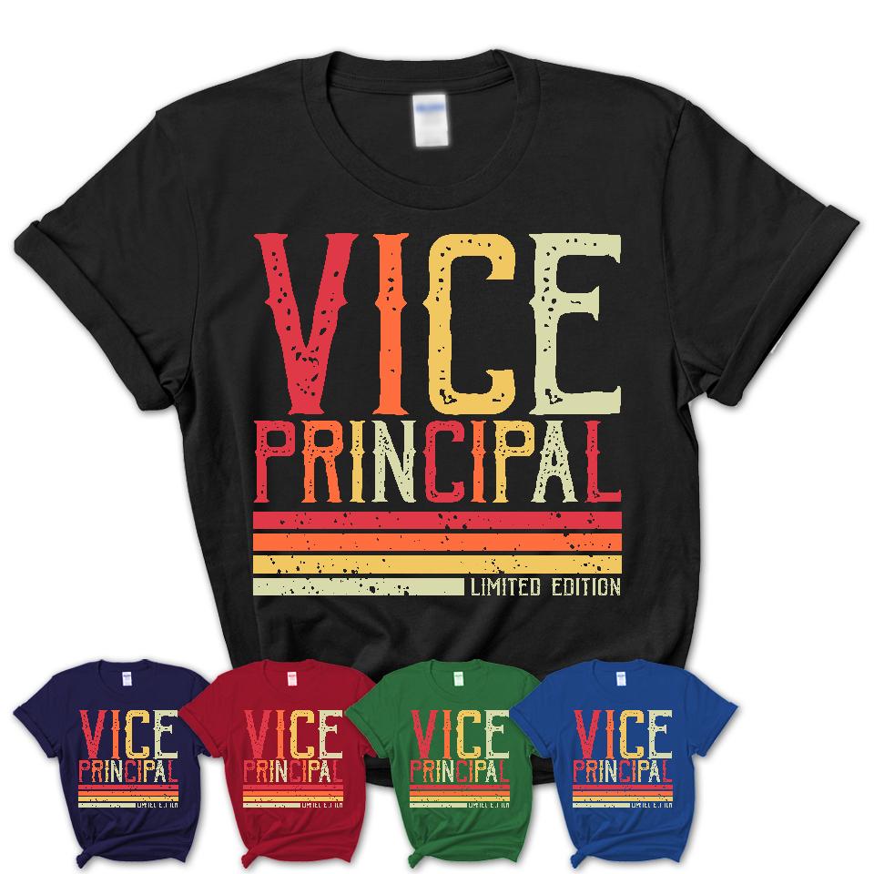 Vintage Vice Principal Limited Edition Job Shirt, Coworker Birthday Gift Idea
