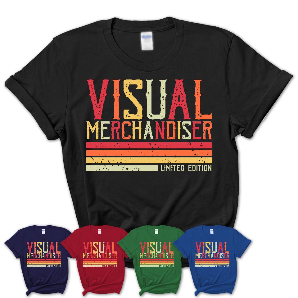 Vintage Visual Merchandiser Limited Edition Job Shirt, Coworker Birthday Gift Idea