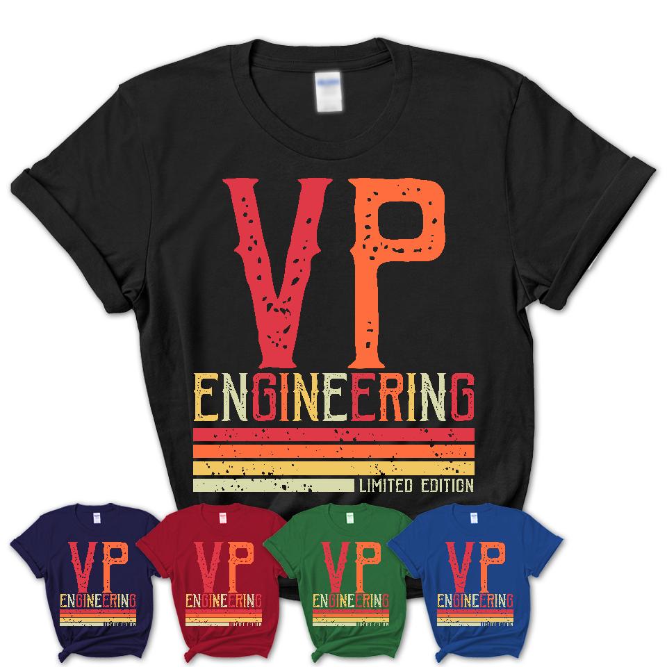 Vintage Vp Engineering Limited Edition Job Shirt, Coworker Birthday Gift Idea