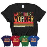 Vintage Warehouse Worker Limited Edition Job Shirt, Coworker Birthday Gift Idea