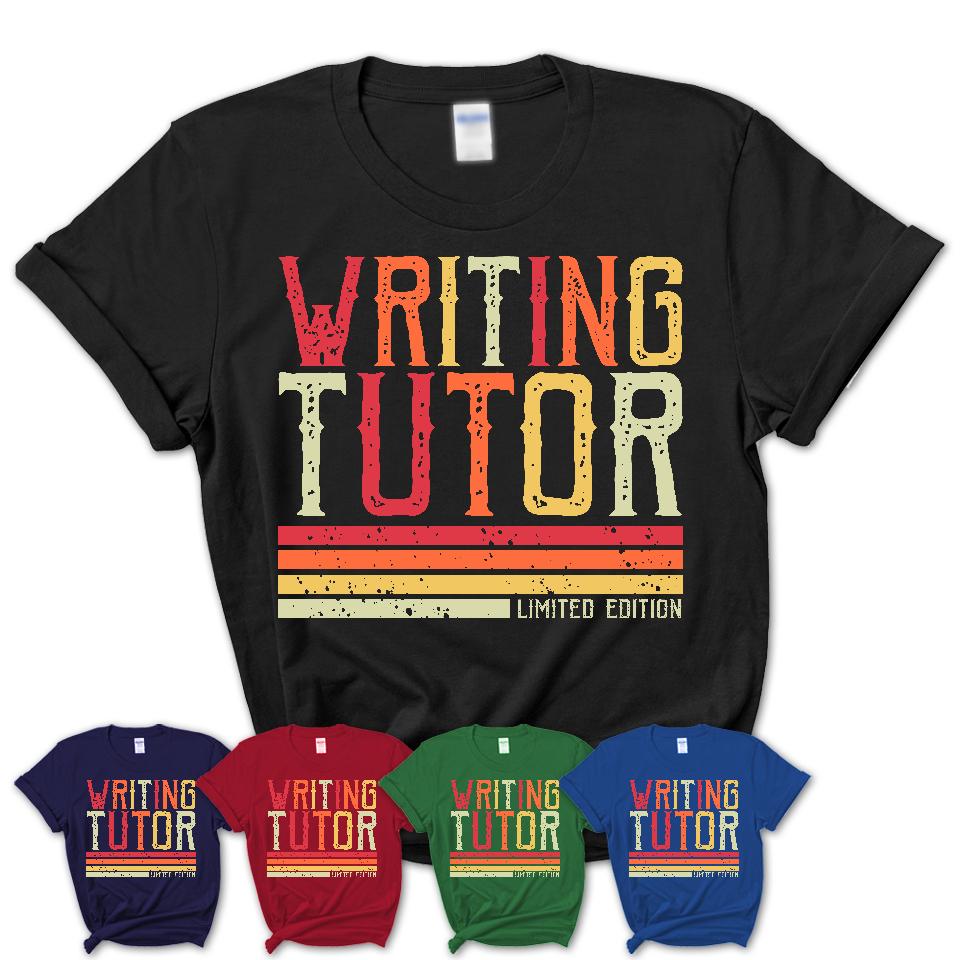 Vintage Writing Tutor Limited Edition Job Shirt, Coworker Birthday Gift Idea