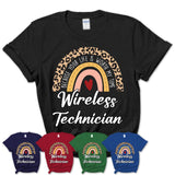 Wireless Technician Because Your Life Worth My Time Rainbow T-Shirt