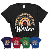 Writer Because Your Life Worth My Time Rainbow T-Shirt