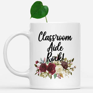 white-mug-Classroom-Aide-Rock-Floral-Flowers-Mug,-Unique-Office-Gifts-for-Coworkers-000530