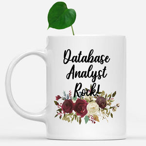 white-mug-Database-Analyst-Rock-Floral-Flowers-Mug,-Unique-Office-Gifts-for-Coworkers-000777