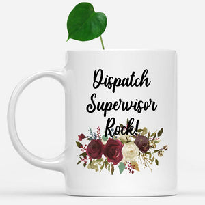 white-mug-Dispatch-Supervisor-Rock-Floral-Flowers-Mug,-Unique-Office-Gifts-for-Coworkers-000868