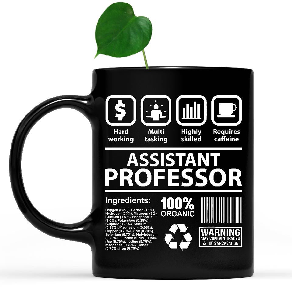 white mug Funny Assistant Professor Mug Coworker Jobtitle Gift Idea