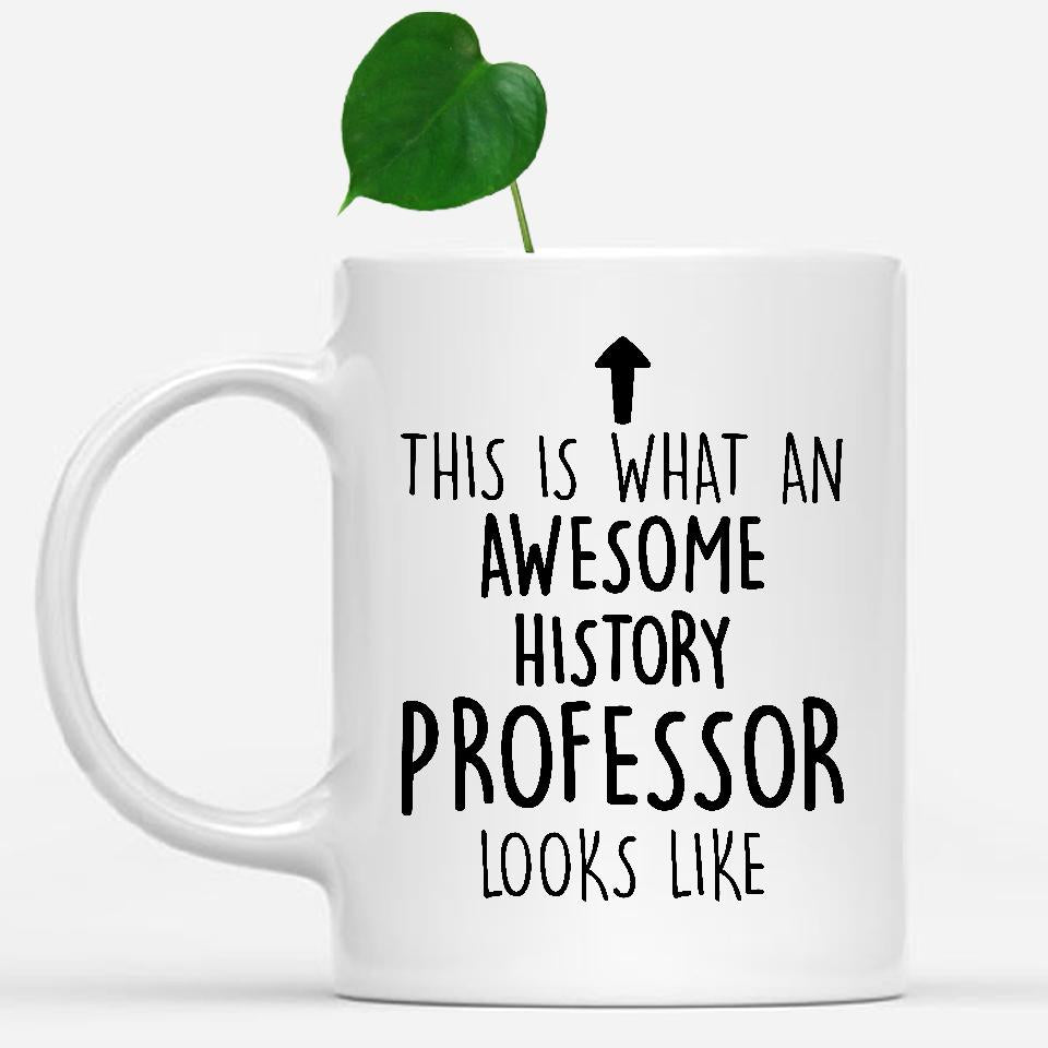 white mug Funny History Professor Mug Going Away Gifts Birthday Gift For Coworkers