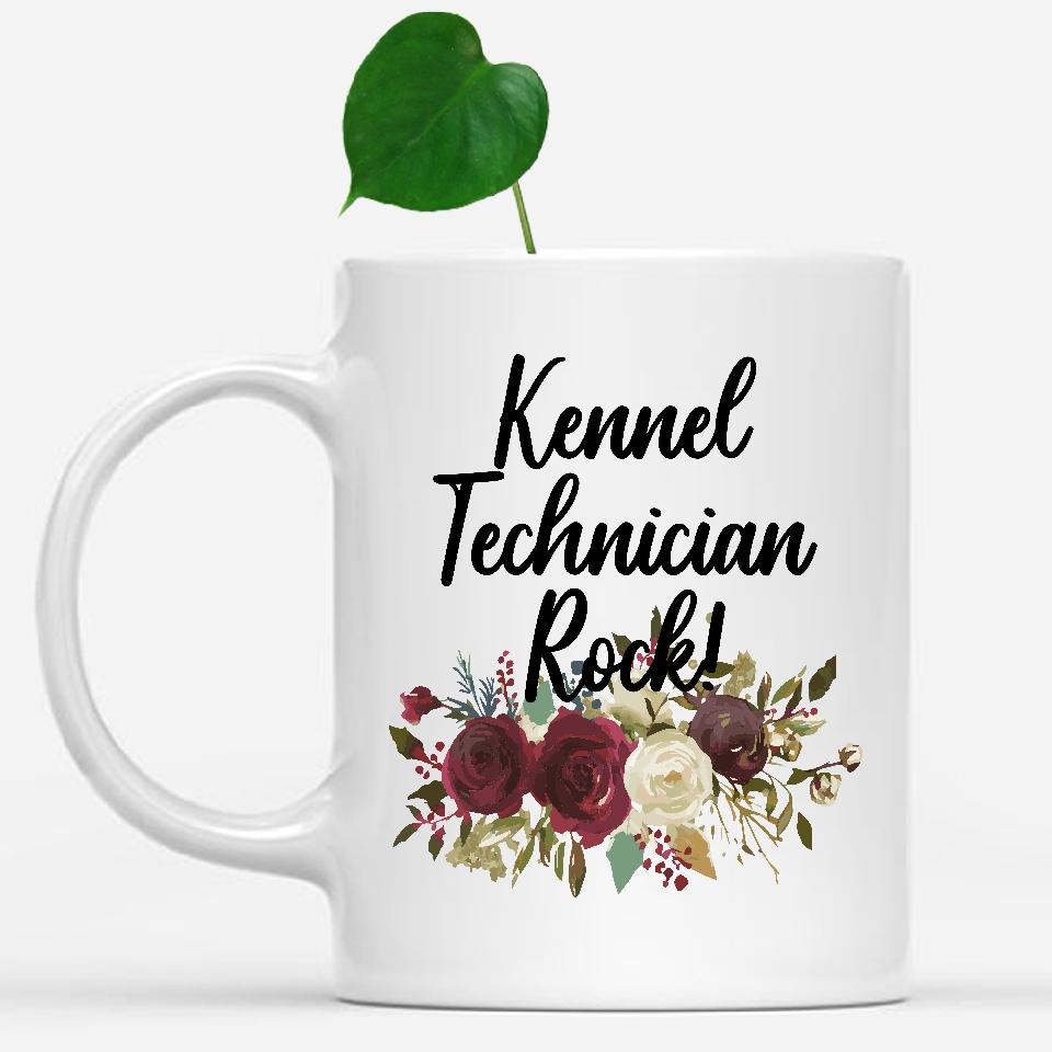 white-mug-Kennel-Technician-Rock-Floral-Flowers-Mug,-Unique-Office-Gifts-for-Coworkers-001570