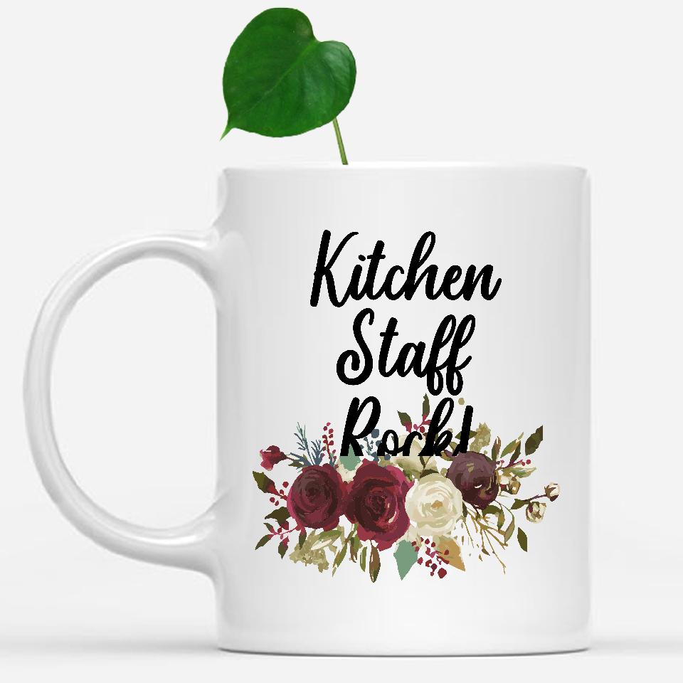 white-mug-Kitchen-Staff-Rock-Floral-Flowers-Mug,-Unique-Office-Gifts-for-Coworkers-001577