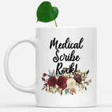 white-mug-Medical-Scribe-Rock-Floral-Flowers-Mug,-Unique-Office-Gifts-for-Coworkers-001873