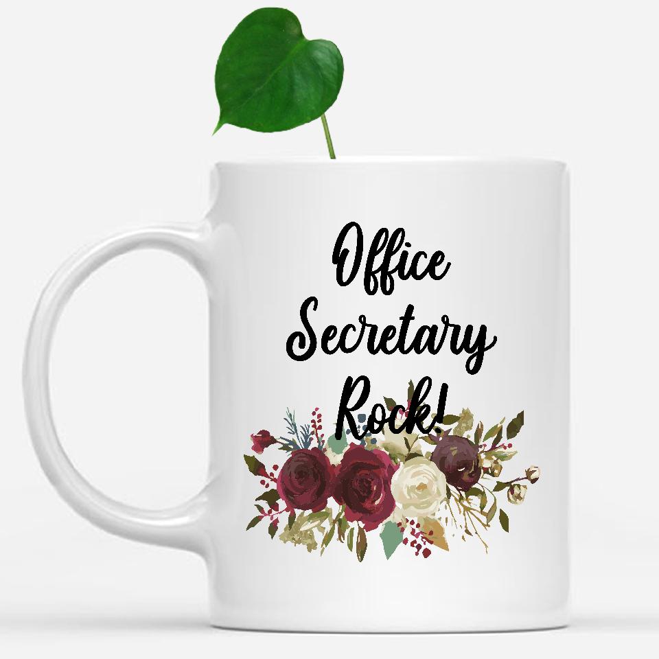 white-mug-Office-Secretary-Rock-Floral-Flowers-Mug,-Unique-Office-Gifts-for-Coworkers-002034